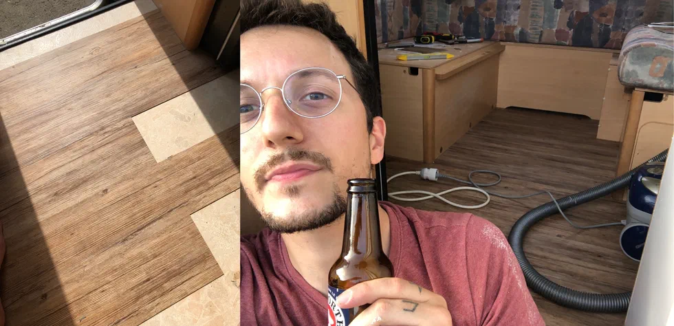 La petite bière de fin de pose de sol