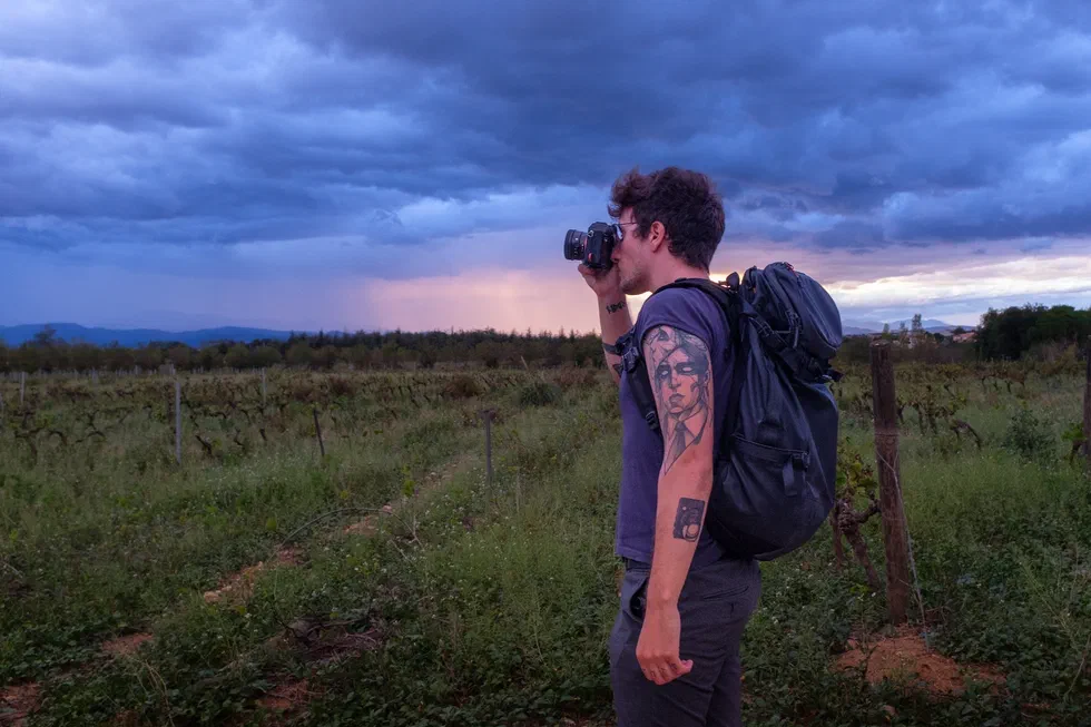 Mathieu Odin à Perpignan shoot avec le Sony A7RIV