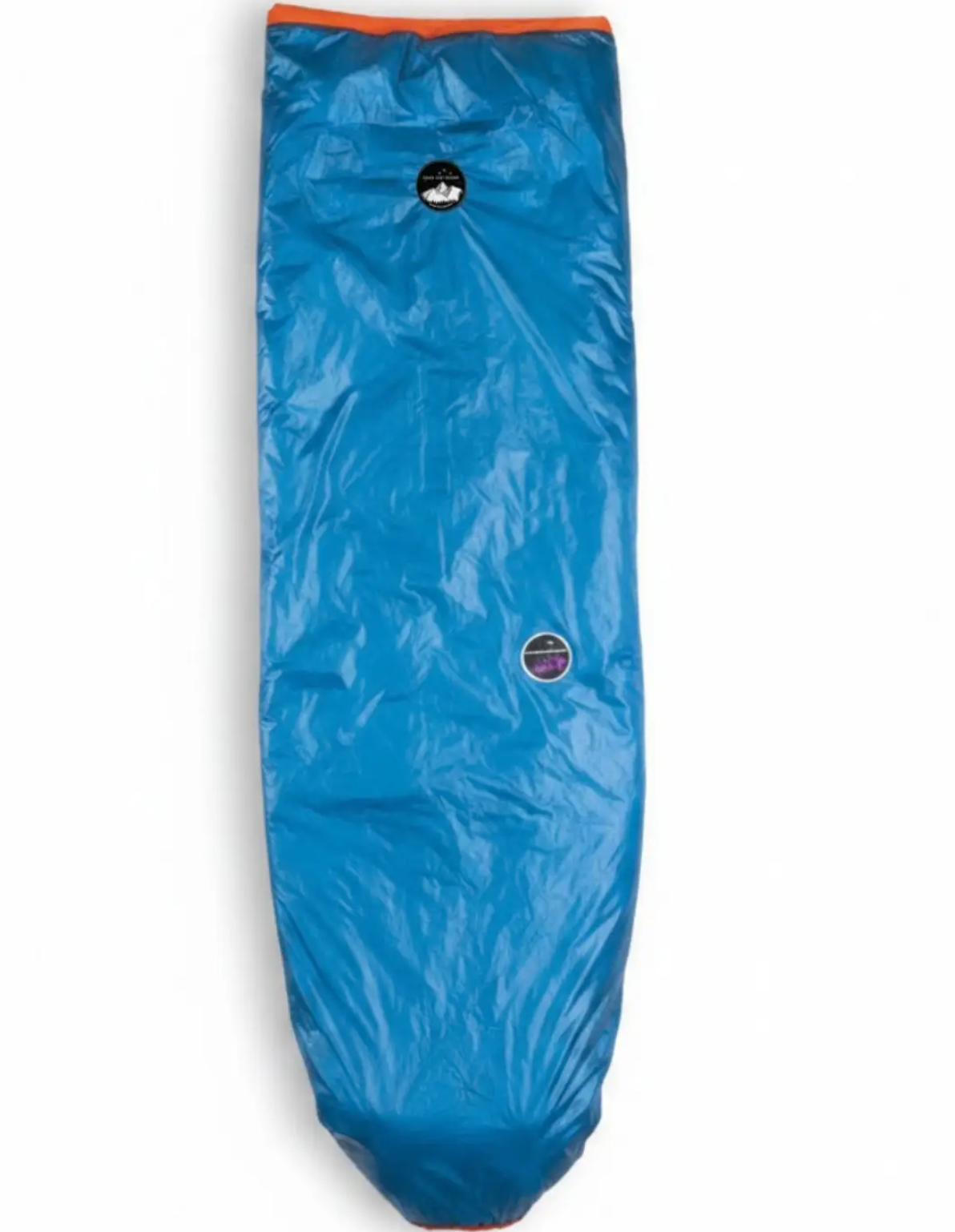 Quilt French Light Outdoor bleu et orange vu de dessus