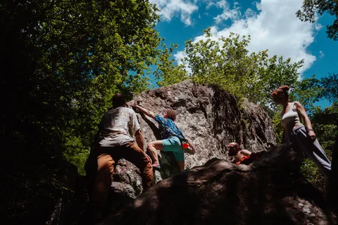 Bloc a Miegebat dans les Pyrenees
