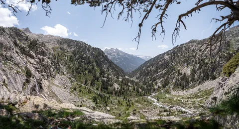 Panorama depuis la voie d’escalade a Panticosa