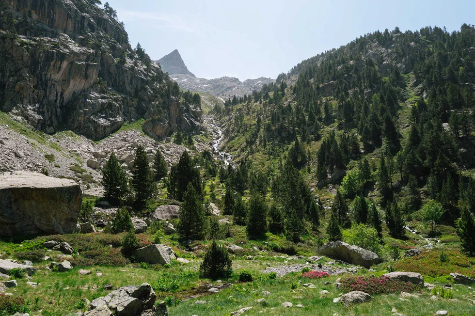Longueur d&rsquo;escalade sur l&rsquo;Espolon del Pino