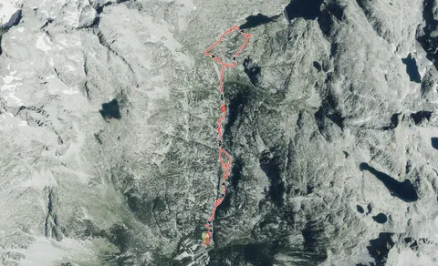 Trace satellite du parcours d’approche