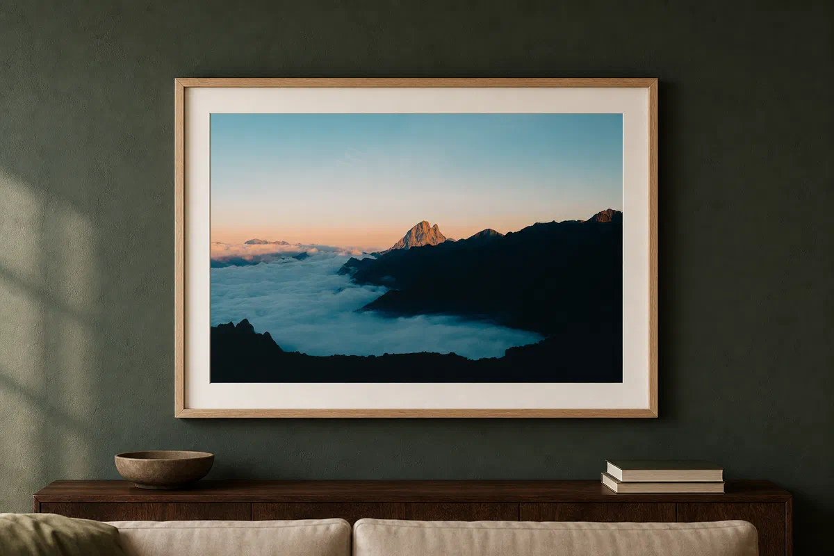 Pic du midi d'Ossau au lever du soleil