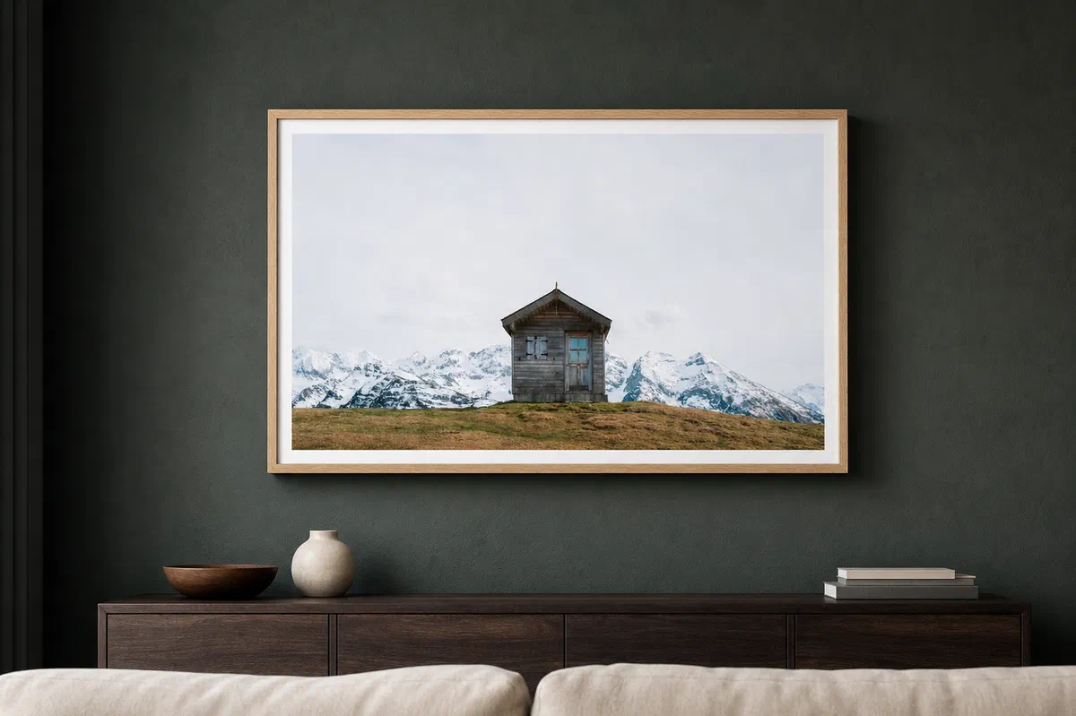 Cabane face aux cimes
